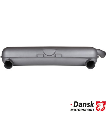 Exhaust rear, RSR street/racing, with one Ø60 mm OE tail pipe or two Ø70 mm racing tail pipes. 92.213 needed for fitting the exh