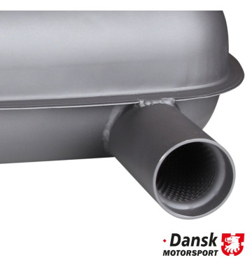 Exhaust rear, RSR street/racing, with one Ø60 mm OE tail pipe or two Ø70 mm racing tail pipes. 92.213 needed for fitting the exh