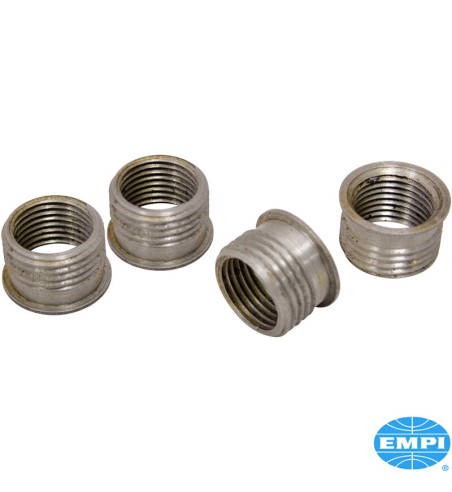Spark plug insert set, 14 mm - 12.7 mm thread length, 4 pieces. Repair stripped spark plug threads with 16x1.5 mm threaded inser