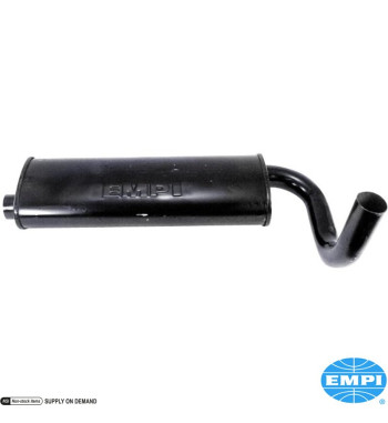 Exhaust rear, Baja, Single Quiet, 1 1/2 tubing, with one tail pipe. Without pipe connecting the exhaust to the header. Made of s