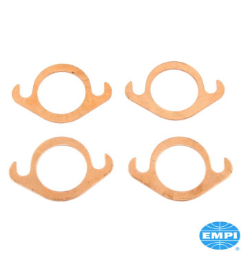 Gasket set for Slip-Flange exhaust, inner diameter 1 1/2, 4 pieces. Cutout to allow replacement of leaking gaskets
 without remo