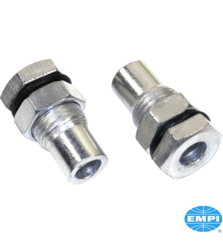 Valve cover vent set, 2 pieces. Decrease crankcase pressure, eliminate blow-by and reduce oil loss with these easy to install va