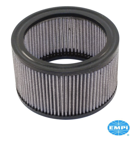 Air filter element, gauze, round, 3 1/2" high. For Empi No. 00-8801-0 Air filter element, gauze, round, 3 1/2" high. For Empi No. 00-8801-0