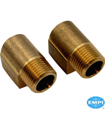 Hose fitting set for oil system, 90º, 1/2 male with 1/2 female, pack of 2