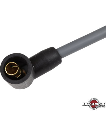 Ignition cable set, 90º Megavolt, grey