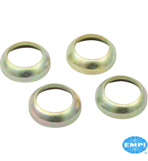 Adapter washer set for lug bolt, 60º acorn to metric ball seat, 4 pieces Adapter washer set for lug bolt, 60º acorn to metric ball seat, 4 pieces