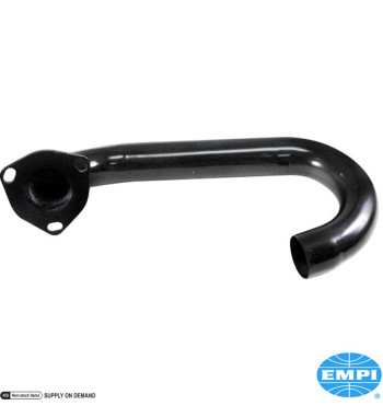 Pipe connecting the exhaust (Empi 00-3340-0) to the manifold. Made of steel with black paint