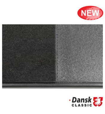 Carpet set, black plush material, 13 pieces