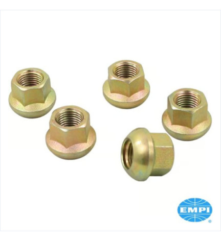 Zestaw nakrętek kół, Porsche Style, cynk, M14x1,5 mm, gniazdo kulowe, 5 sztuk 1160401918