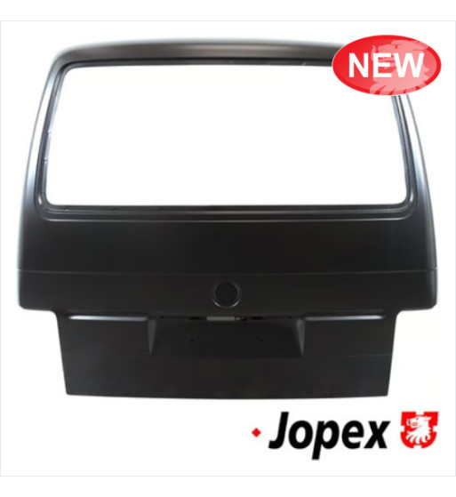 Tailgate with window opening, without wiper arm hole