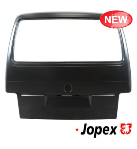 Tailgate with window opening, without wiper arm hole