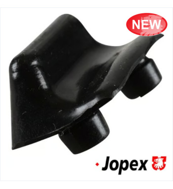 End piece for sliding door handle finger plate, early version