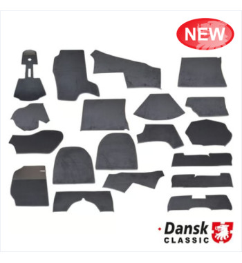 Carpet set, complete, black