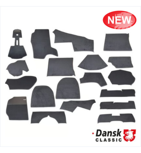 Carpet set, complete, black