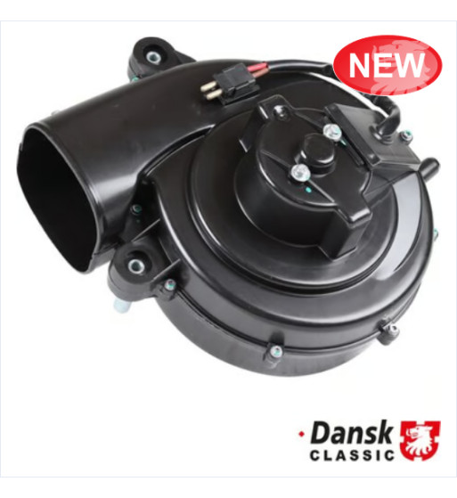 Blower motor with metal housing for heater