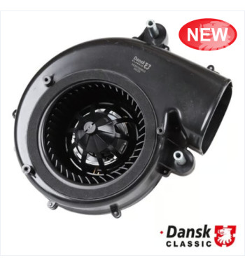 Blower motor with metal housing for heater