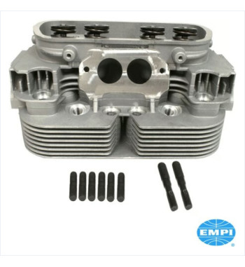 GTV-2 Racing dual port cylinder head, 85.5 mm bore, single valve spring, 40x35.5 stainless steel valves. Intake and exhaust port