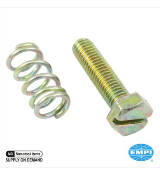 Adjusting screw with spring for carburettor idle speed. For EPC 48-51