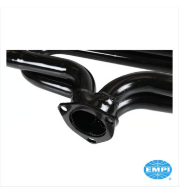 Manifold. Eliminates heat exchangers. Fits Empi 00-3366-0 and 00-3368-0. Made of steel with black paint