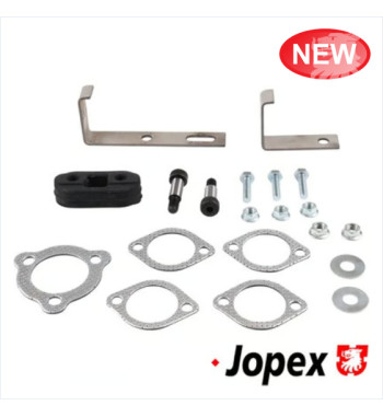 Exhaust system, Sport, 4 into 1 merged collector, Ø38 mm OD pipes, with one tail pipe in right side wing. Including mounting kit