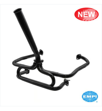 Exhaust system, Baja, 1 1/2 tubing, with one long Stinger tail pipe. Eliminates heater boxes. Made of steel with black paint