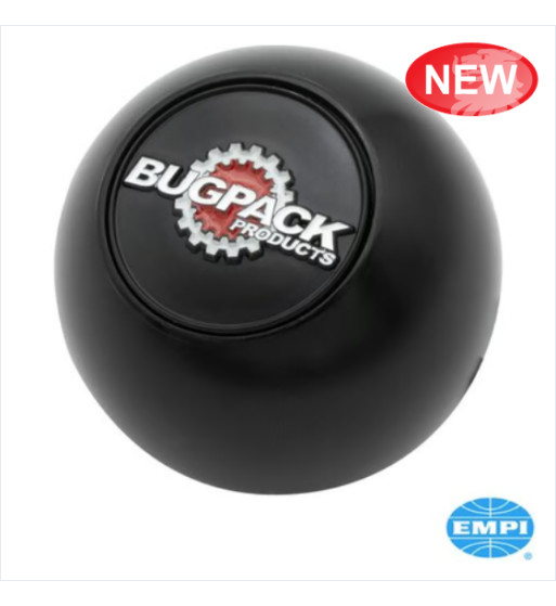 Gear shift knob with BUGPACK logo, universal with 4 thread variations