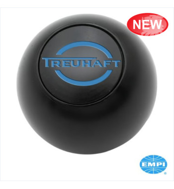 Gear shift knob with TREUHAFT logo, universal with 4 thread variations