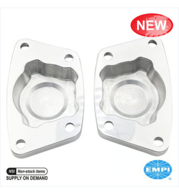 Cover set for torsion bar, Foose, 2 pieces. Made of polished aluminium