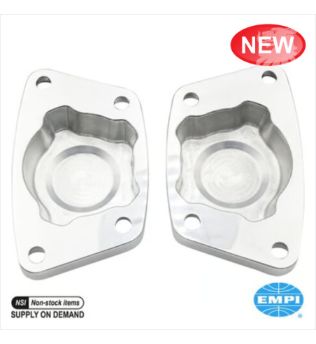 Cover set for torsion bar, Foose, 2 pieces. Made of polished aluminium