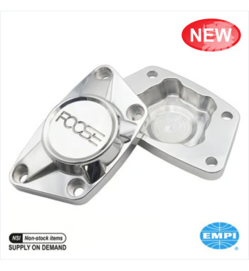 Cover set for torsion bar, Foose, 2 pieces. Made of polished aluminium