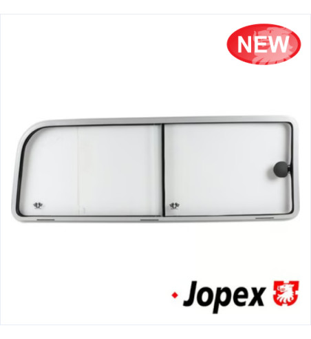 Rear sliding window without rubber seal, right. Comes with brazilian closing system