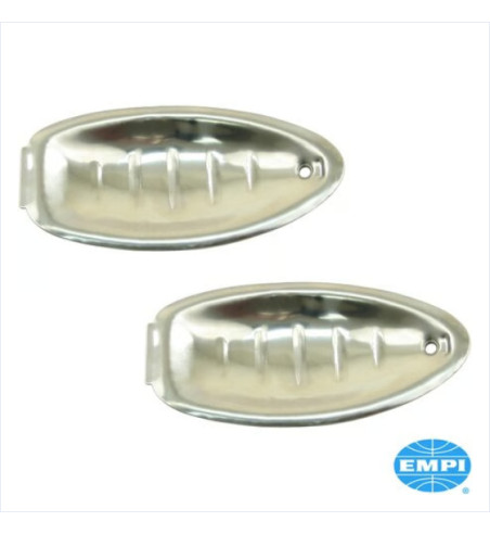 Outer door handle guard set, stainless steel, 2 pieces