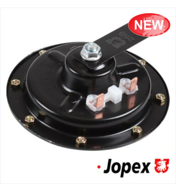 Horn, 12 V, Bosch style, black, without E-mark