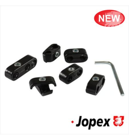 Wire separator set, black, for 4 cylinder engines