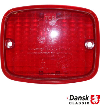 Lens for fog lamp, rear, red, left/right, without E-mark. NOT STREET LEGAL IN EU