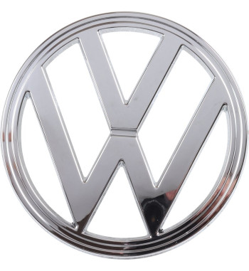 Emblem, front, VW, chromed