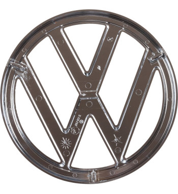 Emblem, front, VW, chromed