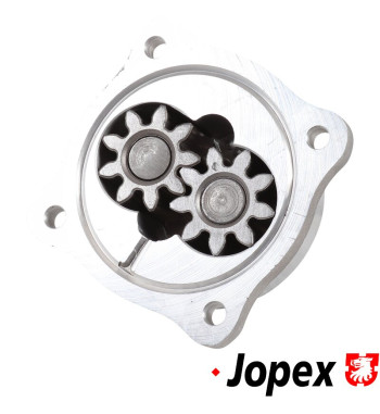 Oil pump, complete, 6 mm holes, 8 mm flange, 21 mm gears