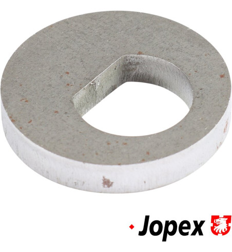 Excentric washer for camber adjustment