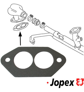 Gasket for dual port intake manifold