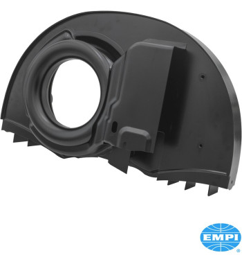 Super fan shroud with air ducts and Doghouse,36 HP style, black