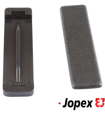 Stop for seat belt, universal. Prevents slipping of the belt buckle
