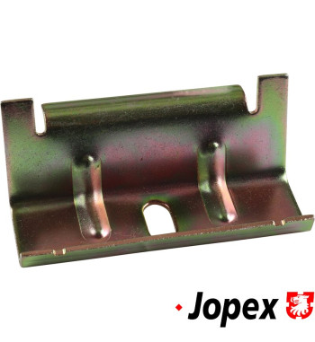 Battery support for plastic battery