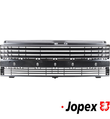 Radiator grille without hole for emblem