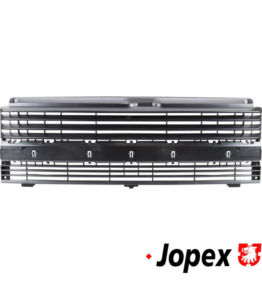 Radiator grille without hole for emblem