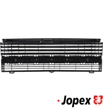 Radiator grille without hole for emblem