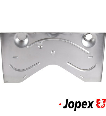 Inner front panel behind pedals, outer section
