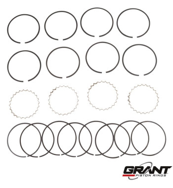 Piston ring set, 87.0 mm, 1,5x1.5x5.0. With cast top ring 