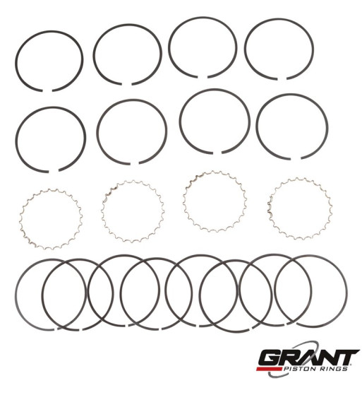 Piston ring set, 87.0 mm, 1,5x1.5x5.0. With cast top ring 