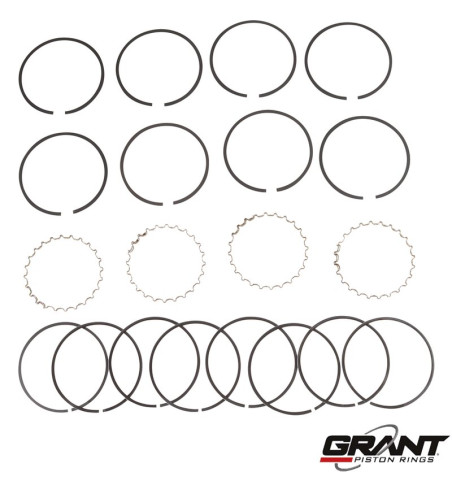 Piston ring set, 87.0 mm, 1,5x1.5x5.0. With cast top ring 